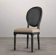 vintage french cane back round upholstered side chair round back dining chairs black dining room chairs side chairs