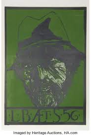 prints contemporary leonard baskin american 1922 2000 self portrait l b aet s 1956 woodcut 31 3 4 x 22 inch woodcut woodcuts prints self portrait