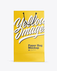 Download Glossy Shopping Bag Mockup In Bag Sack Mockups On Yellow Images Object Mockups