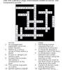 Dispatched in a classic across and down crossword down. 1