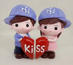 Buy exclusive gift items at priyoshop. Love Kart Valentine Romantic Love Couple Heart Feeling Kiss Couple New Marriage Couple Idol Statue Gift