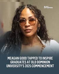 Actress and director Meagan Good will deliver the keynote address at Old  Dominion University's 2025 Commencement, inspiring over 2,000 graduates. ⁠  ⁠ ODU President Brian Hemphill praised Good's career and message of