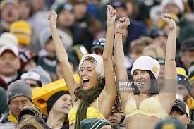 Search, discover and share your favorite green bay packers gifs. A Pair Of Female Green Bay Packers Fans Are Seen Wearing Bikinis Green Bay Packers Fans Packers Fan Green Bay