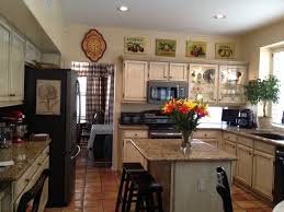 Ge Slate Appliances Ivory Glazed Cabinets Island Seating Slate Kitchen Slate Appliances Kitchen Slate Appliances