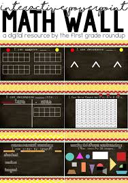 Calendar Math Wall For The Entire Year Of First Grade 6 Different Designs And Sets Of Skills To Increase Difficulty Throughout T Calendar Math Math Wall Math