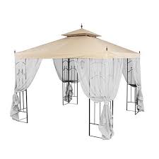 All of our replacement canopy tops are extremely affordable and made from the highest quality materials. Garden Winds Arrow Gazebo Replacement Canopy Top And Netting Riplock 350 Walmart Com Walmart Com