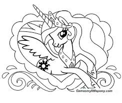 Check this awesome set of my little pony coloring pages including characters known from friendship is magic and equestria girls. My Little Pony Celestia Coloring Coloring Page My Little Pony Coloring Pages