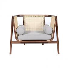 Hamp Armchair Contemporary Lounge Chair In Walnut And Weaved Cane From A Unique Collection Contemporary Lounge Chair Cane Sofa Furniture Design Living Room