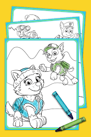 Search through 623,989 free printable colorings at getcolorings. Paw Patrol Everest Coloring Pack Nickelodeon Parents