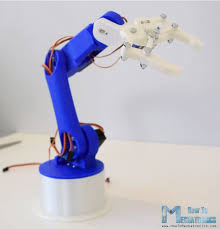 Diy Arduino Robot Arm With Smartphone Control Howtomechatronics Arduino Robot Arduino Robot Arm Robot Arm
