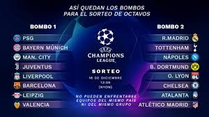 Barcelona vs psg en vivo online en directo: Resultados Del Sorteo De La Champions League Hoy
