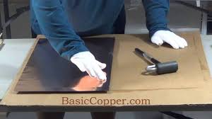 New custom copper bar top made from 1/8 thick owner supplied copper sheet (the metal had family history). How To Make A Copper Bar Top Counter Top Or Table Top Youtube