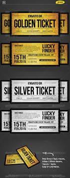 Golden Silver Ticket Corporate Invitation Ii Corporate Invitation Ticket Design Ticket Template