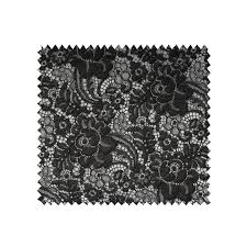 Tissu Dentelle Grande Laize Noir Tissus Des Ursules