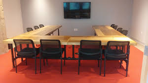 U Shaped Conference Tables Done In A Barn Wood Look Very Nice Handcrafted Dining Table Conference Table Office Table