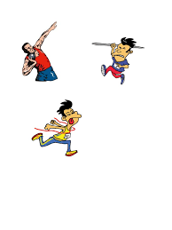 Sekolah saya telah mengadakan hari sukan tahunan pada minggu lepas. Gambar Kartun Sukan