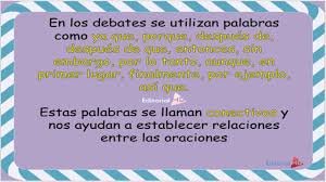 Pero luego… los demás quedan para la mierda, si llegan a elegirlo sólo por ganar 1 debate en más de 3 años. El Debate Y Sus Caracteristicas Para Ninos Material Para Imprimir