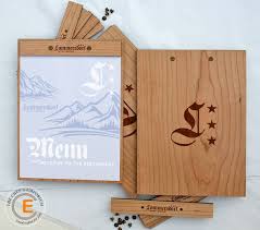 Menu Board Warm Golden Oak Wood Menu Holder Customized Etsy In 2020 Wood Menu Holder Menu Holders Wood Menu
