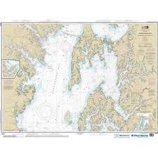 Maptech Noaa Recreational Waterproof Chart Chesapeake Bay Eastern Bay And South River Selby Bay 12270