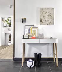 Console Hall Universopositivo Wood Bois Acier Metal White Blanc Design Scandinave Scandinavian Home Console Tiroir Meuble Design Mobilier De Salon