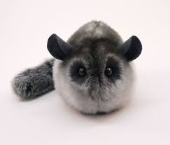 Stuffed Chinchilla Stuffed Animal Cute Plush Toy Chinchilla Kawaii Plushie Smokey The Dark Grey Snuggly Faux Fur Toy Medium 5x8 Inches Fox Stuffed Animal Monkey Stuffed Animal Animal Plush Toys