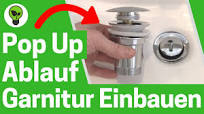 Pop Up Ablaufgarnitur Einbauen ✅GENIALE ANLEITUNG: Wie Waschbecken Push  Open Ablaufventil Montieren?