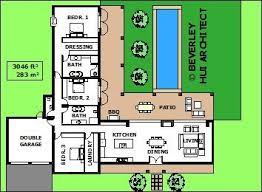 L Shaped House Plans With Pool Various Size Architect Designed L Shaped House Plans Pool House Plans L Shaped House