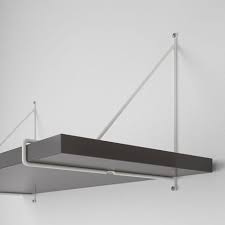 Bergshult Pershult Agencement Etageres Murales Gris Fonce Blanc 120x30cm Ikea Canada Ikea In 2020 Wall Shelves White Wall Shelves Shelves