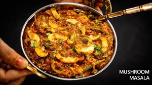 Mushroom Masala Recipe Spicy Indian Gravy Curry Restaurant Style Cookingshooking Youtube