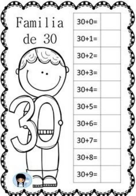 Familia del 30 worksheet