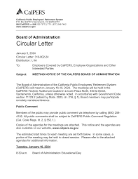 Circular Letter