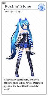 Rockin Stone Design Nidy 2d Hatsune Miku Outfits Hatsune Hatsune Miku