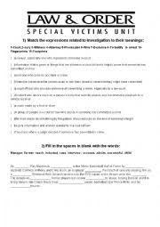 This series follows the special victims unit, a specially trained squad of detectives in the n.y.p.d., who investigate sexually related crimes. Law Order Svu Season 13 Episode 2 Personal Fouls Esl Worksheet By Bpitteri