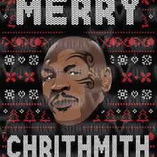 Merry Chrithmas Kith My Ath Mike Tyson Ugly Sweater PNG