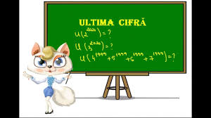Daca vrei sa calculezi ultima cifra a altei baze calculezi aceste puteri si vezi din cat in cat se repetă ultima cifra. Ultima Cifra A Unei Puteri Youtube