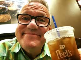 I'm at the airport with my iced tea waiting