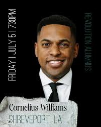 SPEAKER 5: Reverend Cornelius Williams is another Revolution alumnus,  having preached at the first conference in the seminal year of 2020 when we  gathered in a tent and praised God with pooling