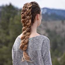 Dutch 4 Strand Braid With Dutch Braid Accents On Myself Today Luxyhair Dirtyblondeluxyhair Braids For Long Hair Four Strand Braids 4 Strand Braids