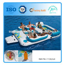 Nouveau Geant 6 Personne Gonflable Lac Radeau Flotteur Piscine Ocean Ile Flottante Enorme Pour La Famille Instal Lake Rafts Inflatable Island Floating In Water