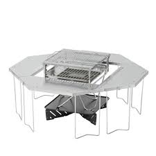 Compact, lightweight and durable backpacking table. Snow Peak Jikaro Firering Table St 050 Fire