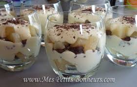 Tiramisu Cookies Poires En Verrines Poire Au Chocolat Tiramisu Poire Recette Dessert