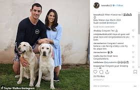 On friday, the afl confirmed walker would be excluded from. Tributes Pour In For Footy Star Tex Walker As He And His Partner Lose Their Unborn Baby Daily Mail Online