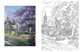 Take a deep breath and relax with these free mandala coloring pages just for the adults. Posh Adult Coloring Book Thomas Kinkade Designs For Inspiration Relaxation By Thomas Kinkade Paperback Barnes Noble