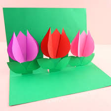 I like to use a fresh light grip mat to cut this project. How To Make A Pop Up Flower Card Easy Spring Tulip Craft For Kids I Heart Crafty Things