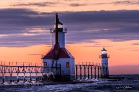 Terry barber, founder of st. Saint Joseph Michigan Lighthouse Sunset On A Very Cold Winter Day Wow Was It Cold And Blustery But It W Lighthouse Pictures St Joseph Michigan Lighthouse
