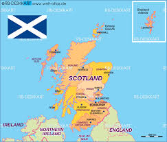 Karte Von Schottland Politisch Bundesland Provinz In Grossbritannien Welt Atlas De