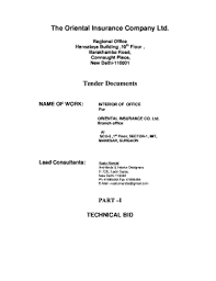 The advanced technology, hard and smart work take this. Fillable Online Orientalinsurance Org The Oriental Insurance Company Ltd Tender Documents Orientalinsurance Org Fax Email Print Pdffiller