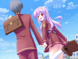 Check out these top picked purple hairstyles for men trending this year. Man Anime Character With Black Hair And Woman Anime Character With Purple Hair Holding Hands Photo Hd Wallpaper Wallpaper Flare