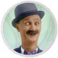 Ben Turpin, Vintage Comedy Actor Poster by Esoterica Art Agency