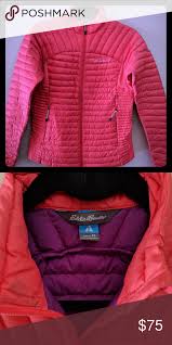 Eddie Bauer First Ascent Microtherm Jacket Women S Xs Down Filled Coral Color In Excellent Condition This Jacket Is Pack Clothes Design Jackets Eddie Bauer